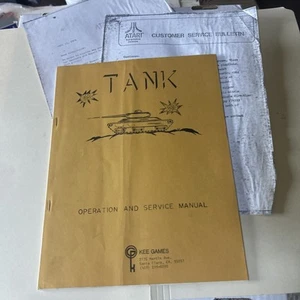 Original Tank Kee Games Atari Arcade video game manual - Picture 1 of 5