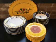 Williams-Sonoma plastic plates, bowls and platter 