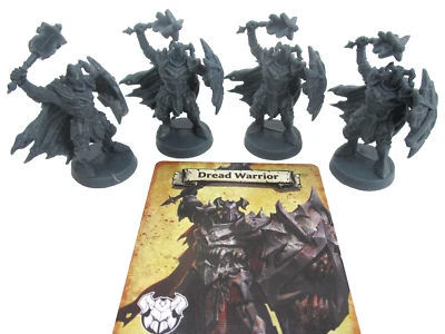 HeroQuest: 4x DREAD WARRIOR Minis y Tarjeta ¡NUEVO!! Foto 1 de 4