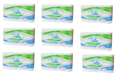 72 Rollen Vella Toilettenpapier Klopapier WC-Papier 3-lagig 250 Blatt 🧻👈