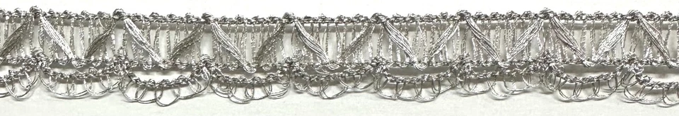 Recorte Gimp Trenza Metálica 1/2" - ¡10 Yardas Continuas! Foto 1 de 1