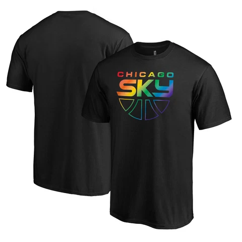 Unisex Fanatics Branded Black Chicago Sky Team Pride Wordmark T-Shirt Cover