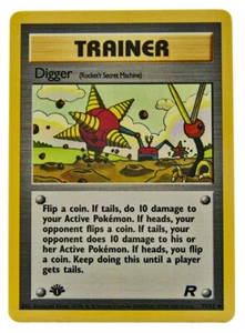 Digger 75/82 Uncommon Trainer 1st Edition Team Rocket NEW NM With eBay Tracking - Picture 1 of 3
