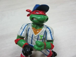 Vintage 1991 TMNT Teenage Mutant Ninja Turtles Raph Baseball Action Figure - Picture 1 of 9