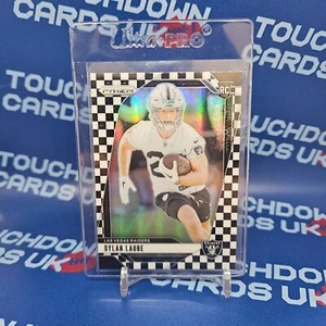 2024 Panini Prizm Football Dylan Laube Black & White Checker Rookie #330 - Bild 1 von 2