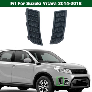 Pair Front Bumper Grille Frame Cover Hood Bezel Insert For Suzuki Vitara 2014-18 - Picture 1 of 8