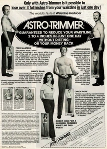 Anuncio impreso vintage 1978 Astro-Trimmer el reductor de cintura más rápido del mundo - Imagen 1 de 2