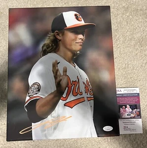 JACKSON HOLLIDAY FIRMADO BALTIMORE ORIOLES 11x14 Lona Autógrafo Jsa Certificado de Autenticidad - Imagen 1 de 6