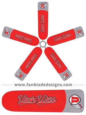 University of Utah Ceiling Fan Blade Covers - Image 1 of 4