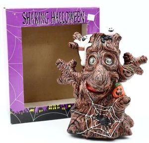 Árbol espeluznante de Halloween sacudiendo de colección con fantasmas y arañas se mueve y se ríe - Imagen 1 de 10
