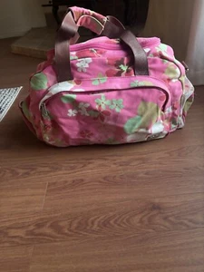 ROXY Pink Floral Duffle Luggage Bag - Picture 1 of 13
