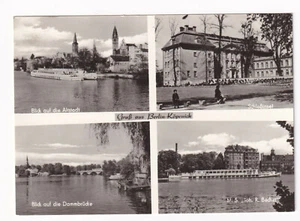 antica cartolina Berlino-Köpenick vecchia città castello isola di Dammbrücke MS "tazza" 1968//08 - Foto 1 di 1