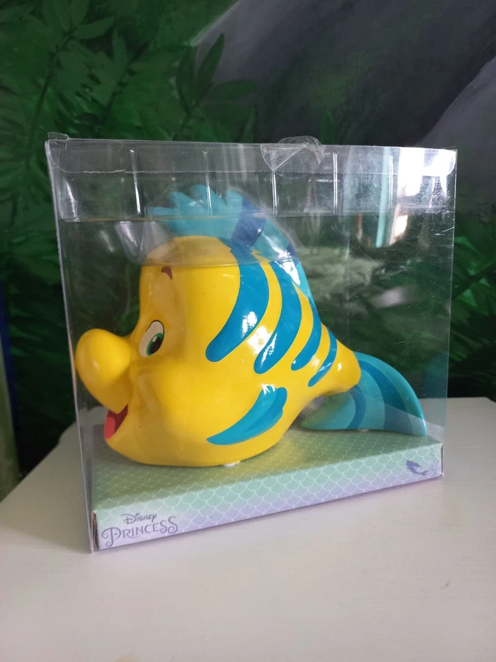 Disney Salvadanaio Ceramica FLOUNDER "La Sirenetta" - Immagine 1 di 4