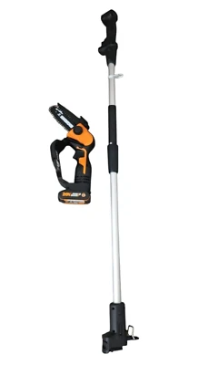 WORX PowerShare Mini-Kettensäge Hochentaster 20V WG324E.1 125cm Verlängerung
