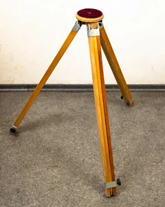 Soviet Wooden Tripod Sliding Tripod Telescopic for Camera Vintage - Picture 1 of 7