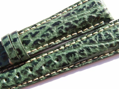 ZENITH SHARK BAND STRAP GREEN 15 MM 59/98 NEW Z15-03 - Image 1 of 4