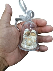 Nativity Scene Christmas Tree Ornament Miniature Holy Family Figurine Baby Jesus - Picture 1 of 8