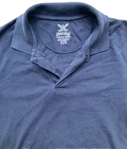 Camisa polo azul Faded Glory para hombre XLT manga corta 100 % algodón liso - Imagen 1 de 8