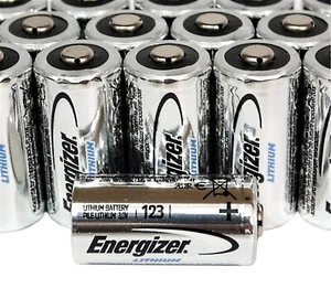 50 x CR123 Energizer 3V Lithium Batteries (CR123A, DL123, 123, EL123, CR17345) - Picture 1 of 2