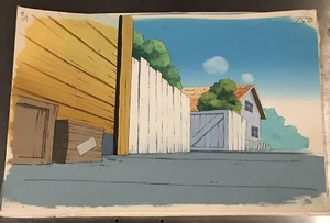 HEATHCLIFF And The CATILLAC CATS Hand Painted Background Original Animation Art - Picture 1 of 1