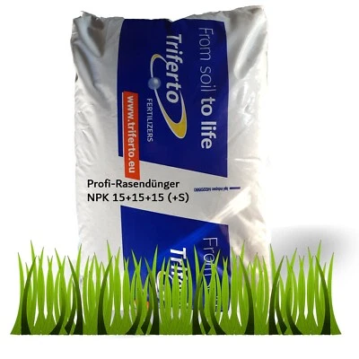 LANDIXX Rasendünger Universal 25 kg Volldünger Gartendünger NPK 15+15+15 mit Schwefel