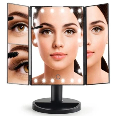 Rio 24 LED Touch Dimmable Make-up Mirror With 2x & 3x Magnification - Image 1 of 4