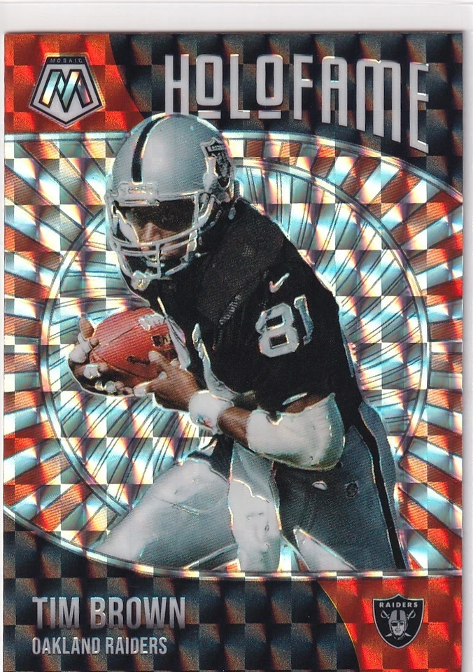 Mosaic Prizms Holofame 2021 Tim Brown Raiders Prizm Parallels BZ-1724 Foto 1 de 1