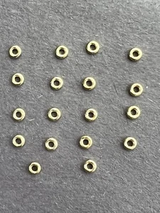 14kt gold filled Rondelle spacer Beads thick wall 3mm (18) - Picture 1 of 2