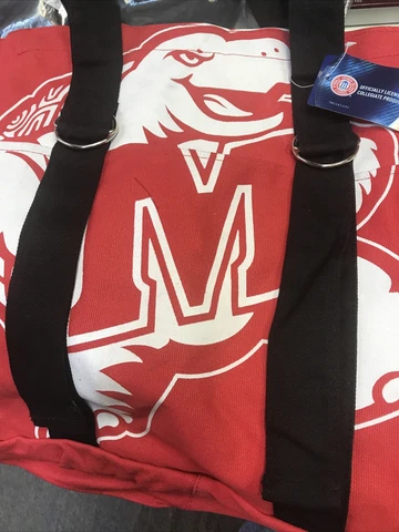 Maryland Terrapins Tote Bag, Officially Licensed, Red, NWT Cover
