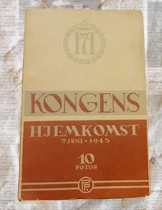 Kongens hjemkomst 7 giugno 1945 10 foto Il ritorno del re (post WW2) RARO VINTAGE - Foto 1 di 7
