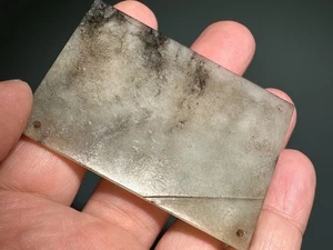 Rare Warring States Old Jade Carved Dragon Patterned Piece "Pei" Pendant L 6.6cm - Picture 1 of 24