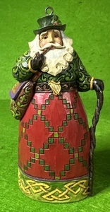 Jim Shore Christmas ~ Santa’s Around The World Ornament ~ IRISH SANTA ~ 4.5” - Picture 1 of 9