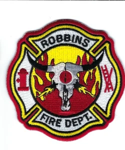 *RAR* Robbins (Moore County) NC North Carolina Fire Dept. patch - NEU! - Bild 1 von 1