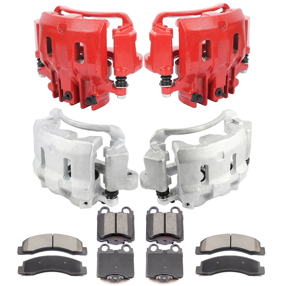 Front Rear Brake Calipers + Ceramic Pads For 2000-2004 Ford F-350 Super Duty - Image 1 of 1