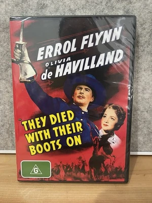 They Died With Their Boots On - Errol Flynn - New Sealed - DVD - R4 - Free Ship - image 1 of 2
