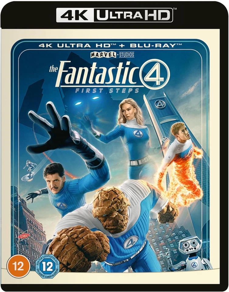 THE FANTASTIC FOUR FIRST STEPS 4K UHD BLU-RAY PEDRO PASCAL MARVEL COMICS 2025 - Image 1 of 3