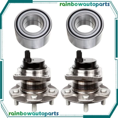 4X Rolamentos de cubo de roda dianteiros traseiros para 09-19 Toyota Corolla Matrix Pontiac Vibe - Imagem 1 de 4