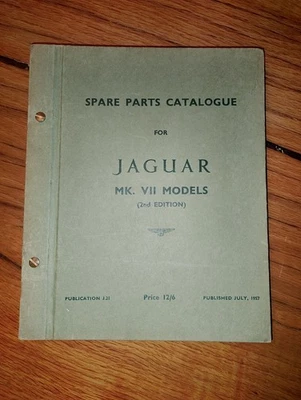 JAGUAR MK7 SPARE PARTS CATALOGUE - Immagine 1 di 2