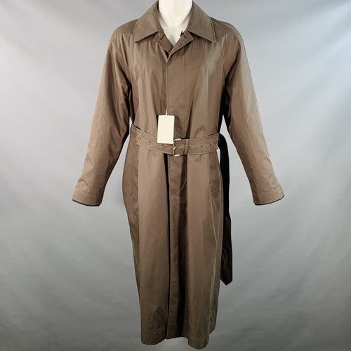 Trench cappotto BURBERRY taglia 36 Bradford verde oliva reversibile cotone con cintura