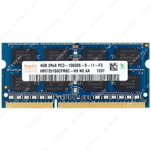 Hynix 4GB DDR3 1333 MHz PC3-10600 2Rx8 SODIMM Laptop Memory RAM HMT351S6CFR8C-H9 - Picture 1 of 2