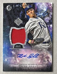 2016 BOWMAN INCEPTION PROSPECT AUTOGRAPH RPA BLAKE SNELL ROOKIE AUTO - Picture 1 of 2