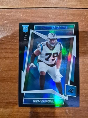 2022 Panini Rookies & Stars Ikem Ekwonu Black & Blue RC # /5 !! 🔥🔥 - Image 1 of 2