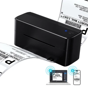 Thermal Shipping Label Printer, Bluetooth Label Printer for Small Business, W... - Picture 1 of 9