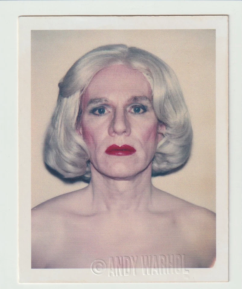Sello de derechos de autor foto Polaroid color autorretrato de Andy Warhol 8,5 x 10,5 cm Foto 1 de 1