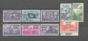 WASHINGTON Precancels: Group of Commemoratives (Group 10) - Custer 745 - Picture 1 of 1