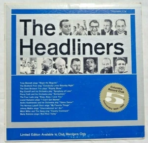The Headliners: 1960 Columbia Record Club 5th Anniversary Hollywood Pressing NM - Imagen 1 de 12
