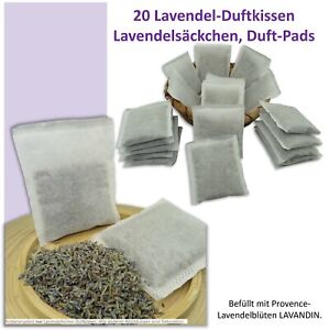 20 Lavendelsäckchen Duftpad Mottenschutz Schrankduft Geschenk Einschlafhilfe