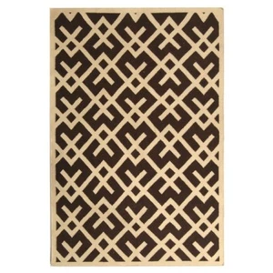 Safavieh Brown/ Ivory Flat weave Wool Area Rug 3' x 5' - Picture 1 of 1