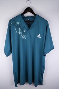 Adidas Men T-Shirt Short Sleeves Activewear Leisure Sports Blue size 56/58