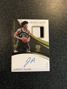 2017-18 Immaculate Jarrett Allen Rookie Patch Auto Autograph RC #44/99 Nets - Picture 1 of 2